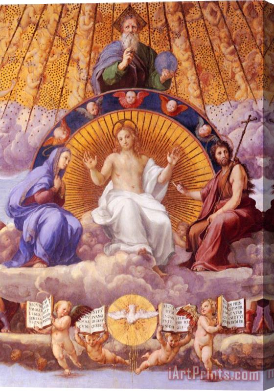 Raphael Disputation of The Holy Sacrament (la Disputa) Christ Glorified [detail 1] Stretched Canvas Print / Canvas Art